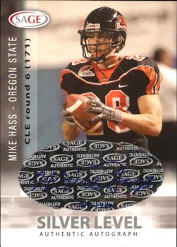 2006 SAGE - Autographs Silver #A22 Mike Hass Front