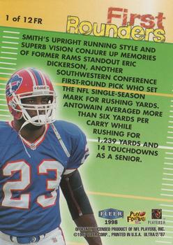 1997 Ultra - First Rounders #1 FR Antowain Smith Back