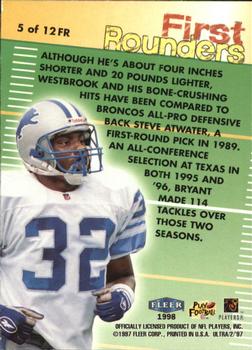 1997 Ultra - First Rounders #5 FR Bryant Westbrook Back