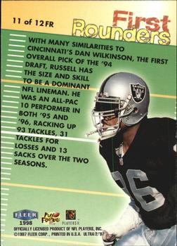 1997 Ultra - First Rounders #11 FR Darrell Russell Back
