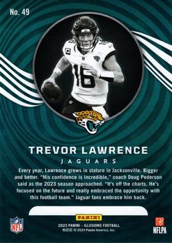 2023 Panini Illusions - Emerald Trophy Collection #49 Trevor Lawrence Back