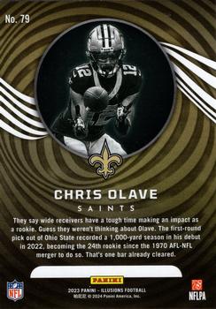 2023 Panini Illusions - Emerald Trophy Collection #79 Chris Olave Back
