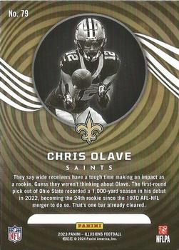2023 Panini Illusions - Pink Trophy Collection #79 Chris Olave Back