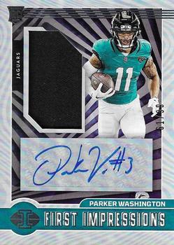 2023 Panini Illusions - First Impressions Blue #127 Parker Washington Front