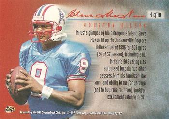 1997 Ultra - Play of the Game #4 Steve McNair Back