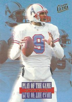1997 Ultra - Play of the Game #4 Steve McNair Front