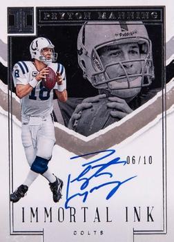 2023 Panini Impeccable - Immortal Ink #1 Peyton Manning Front