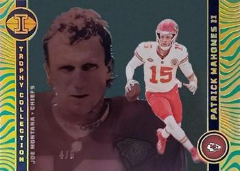 2023 Panini Illusions - Trophy Collection Wild Card Conference #TC-26 Joe Montana / Patrick Mahomes II Front