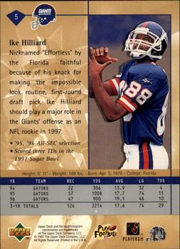 1997 Upper Deck #5 Ike Hilliard Back