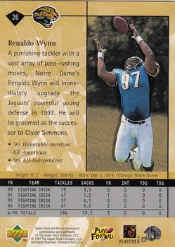 1997 Upper Deck #26 Renaldo Wynn Back