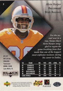 1997 Upper Deck Black Diamond #2 Alvin Harper Back