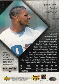1997 Upper Deck Black Diamond #37 Jason Dunn Back
