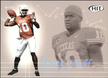 2006 SAGE HIT - Write Stuff #15 Vince Young Front