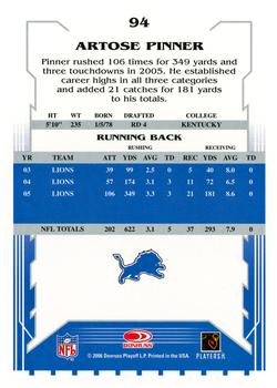 2006 Score - Glossy #94 Artose Pinner Back