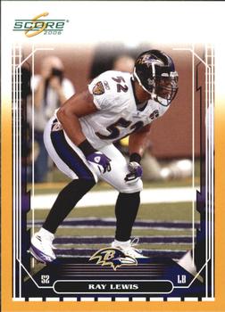 2006 Score - Gold #23 Ray Lewis Front