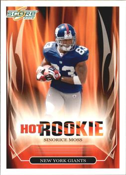 2006 Score - Hot Rookies #9 Sinorice Moss Front