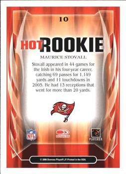 2006 Score - Hot Rookies Glossy #10 Maurice Stovall Back
