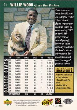 1997 Upper Deck Legends #71 Willie Wood Back