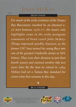 1997 Upper Deck Legends #101 John McKay Back