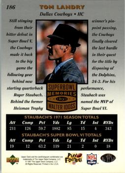 1997 Upper Deck Legends #186 Roger Staubach Back