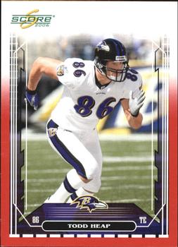 2006 Score - Red #22 Todd Heap Front