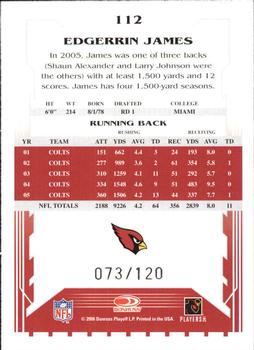 2006 Score - Red #112 Edgerrin James Back