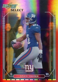 2006 Score Select - Red #187 Amani Toomer Front
