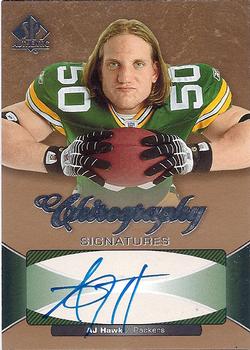 2006 SP Authentic - Chirography #CH-AH A.J. Hawk Front