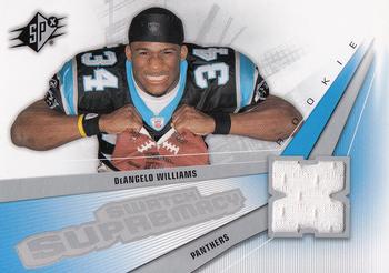 2006 SPx - Rookie Swatch Supremacy #SW-DW DeAngelo Williams Front