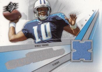 2006 SPx - Rookie Swatch Supremacy #SW-VY Vince Young Front