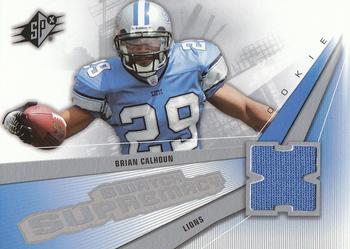 2006 SPx - Rookie Swatch Supremacy #SW-BC Brian Calhoun Front