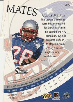 1997 Upper Deck - Team Mates #TM35 Curtis Martin Back