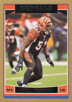 2006 Topps - Gold #31 Odell Thurman Front