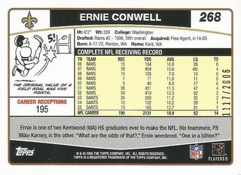 2006 Topps - Gold #268 Ernie Conwell Back