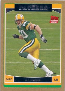 2006 Topps - Gold #360 A.J. Hawk Front