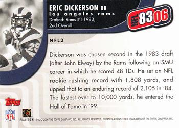 2006 Topps - NFL 8306 #NFL3 Eric Dickerson Back