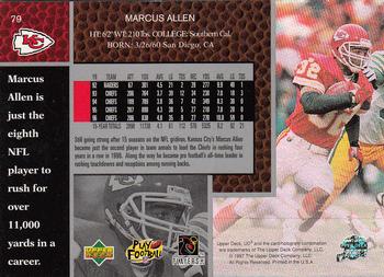 1997 Upper Deck UD3 #79 Marcus Allen Back