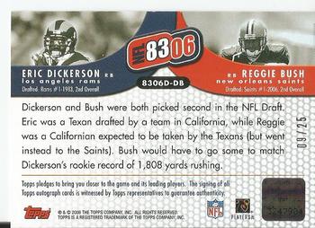 2006 Topps - NFL 8306 Autographs Dual #8306D-DB Eric Dickerson / Reggie Bush Back