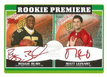 2006 Topps - Rookie Premiere Autographs Dual Red Ink #RBML Reggie Bush / Matt Leinart Front
