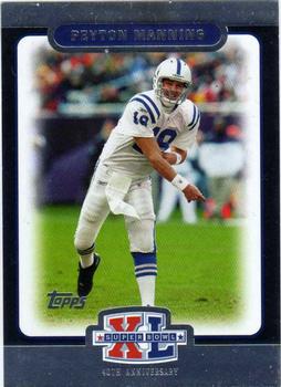 2006 Topps Super Bowl XL Card Show - Platinum #3 Peyton Manning Front