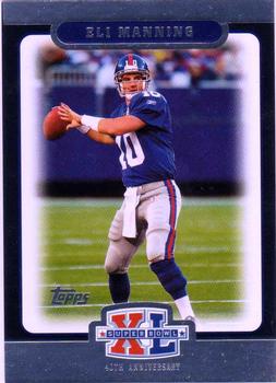 2006 Topps Super Bowl XL Card Show - Platinum #9 Eli Manning Front