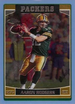 2006 Topps Chrome - Blue #14 Aaron Rodgers Front