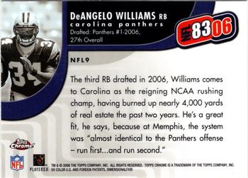 2006 Topps Chrome - NFL 83/06 #NFL9 DeAngelo Williams Back