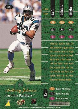 1997 Zenith #88 Anthony Johnson Back