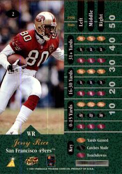 1997 Zenith #2 Jerry Rice Back