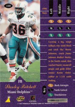 1997 Zenith #110 Stanley Pritchett Back
