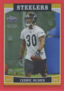 2006 Topps Chrome - Red Refractors #209 Cedric Humes Front