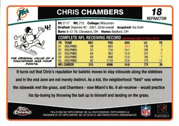 2006 Topps Chrome - Refractors #18 Chris Chambers Back