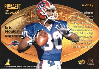 1997 Zenith - Rookie Rising #11 Eric Moulds Back