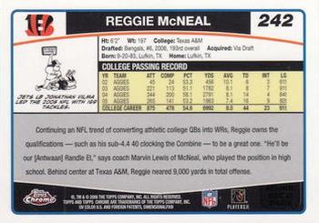 2006 Topps Chrome - Special Edition Rookies #242 Reggie McNeal Back